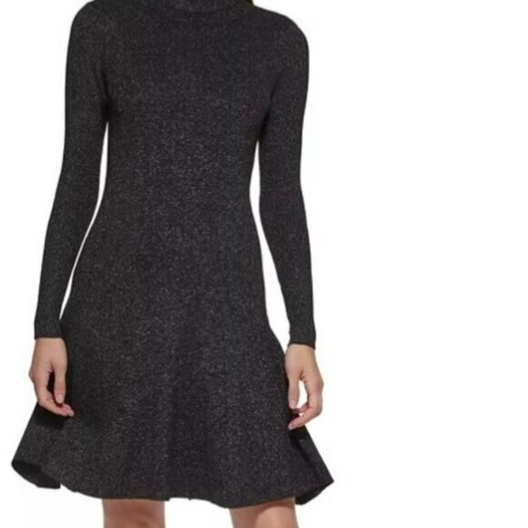 Calvin Klein Mock-Neck Sweater Dress Sz Med & Large NWT - Picture 1 of 4